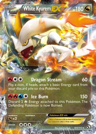 White Kyurem EX/113 - Legendary Treasures Holofoil