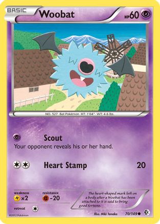 Woobat/149 - Boundaries Crossed Reverse Holofoil