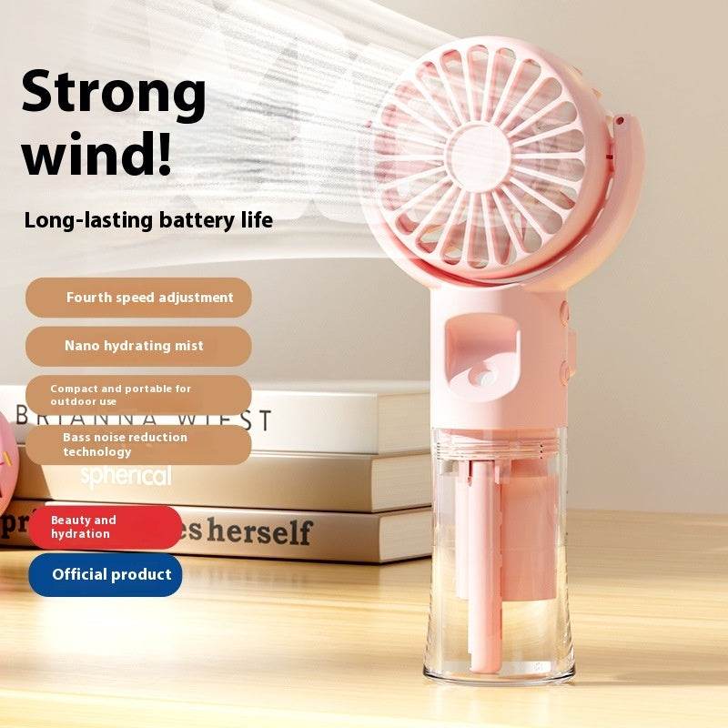 Usb Rechargeable Halter Portable F4 Handheld Spray Hydrating Fan