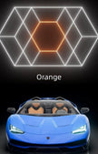 480W Honeycomb LED Car Detailing Station Light 2.4x4.8m 50000H Car Wash Shop Bay Light