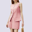 Women's 2-Piece Sleeveless Business Suit Set – High-Waisted Trousers & Button Top | Canada & USA