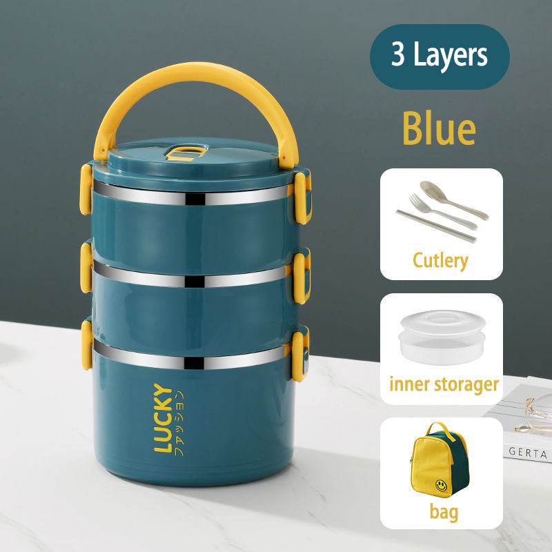 Sealed Multi Layered Thermal Stainless Steel Insulated Lunch box
