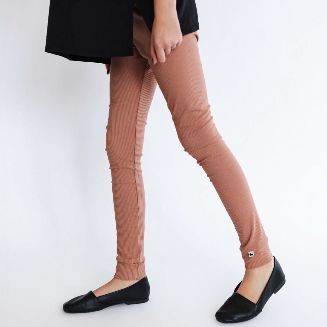 Youth Bamboo Leggings | Olive