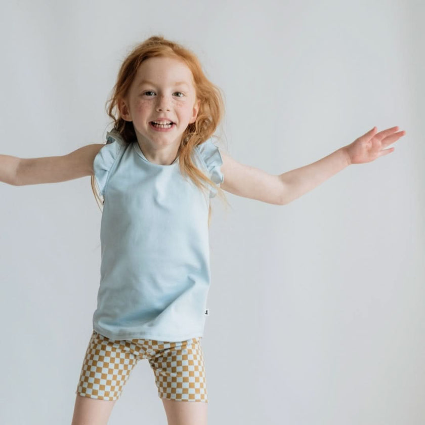 Baby/Kids' Bamboo Ruffle Shoulder | Magenta