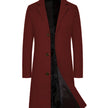 Men's Casual Extended Above The Knee Woolen Trench Coat