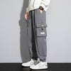 Plus Size Men's Workwear Bag Fall Loose Tappered Cargo Pant trouser