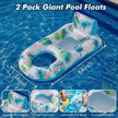 cngg v Pool Floaties for Adults,Inflatable Float Heavy Duty, Backrest & Footrest Pool Float Pool Rafts for Adults Beach Lake Party 2 Pack 🍁 All In One Marketplace Canada