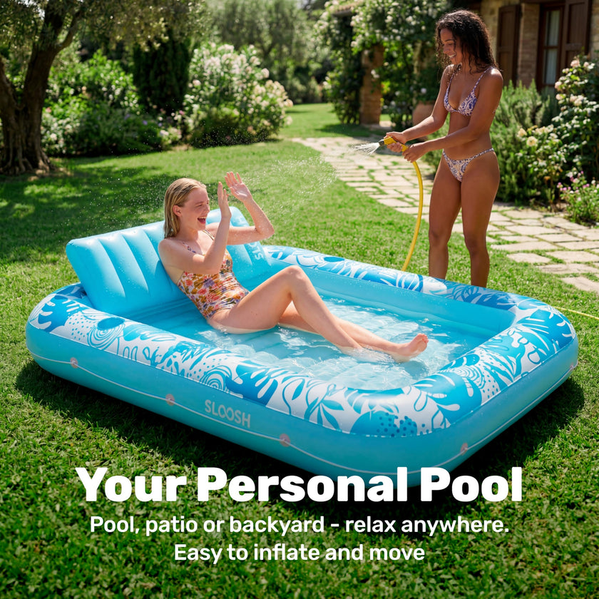 Sloosh Inflatable Tanning Pool Lounger Float-XL, 85