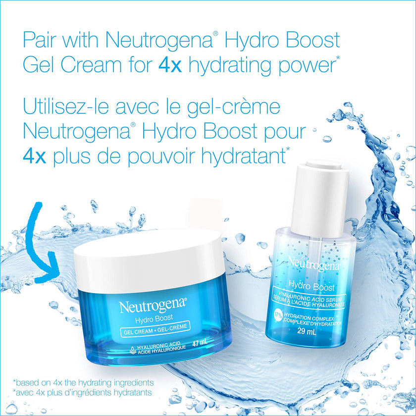 Neutrogena Moisturizer Neutrogena Hydro Boost Hyaluronic Acid Face Serum with Vitamin B5, Glycerin for Moisturized Skin, 29 Milliliters 🍁 All In One Marketplace Canada