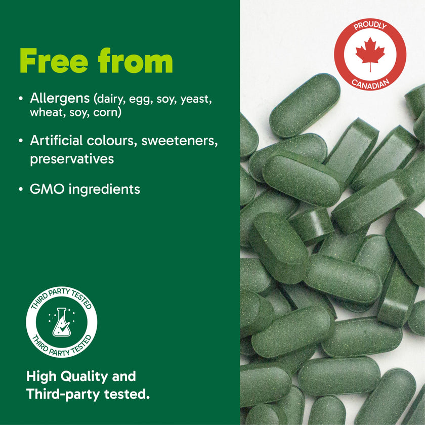 Organika Spirulina 180 Tabs 🍁 All In One Marketplace Canada