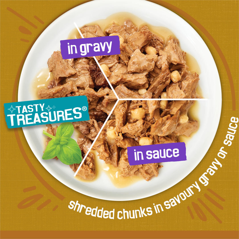 Friskies Tasty Treasures Wet Cat Food, Poultry & Fish Combo Variety Pack 3 Flavours - 156 g Can (24 Pack) 🍁 All In One Marketplace Canada