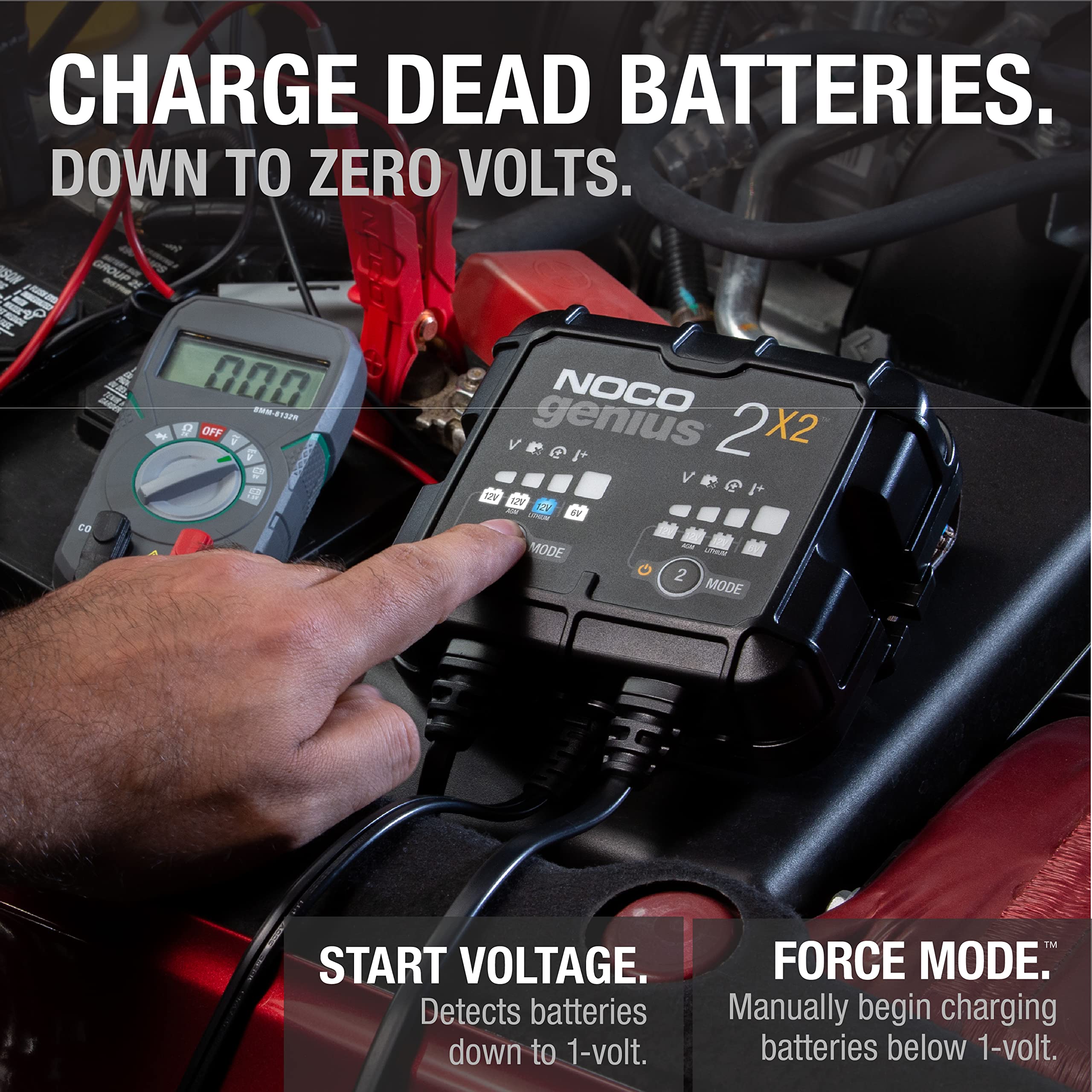 NOCO GENIUS2X2 6/12V 2-Bank Battery Charger, Trickle Charger & Maintainer 🍁 All In One Marketplace Canada