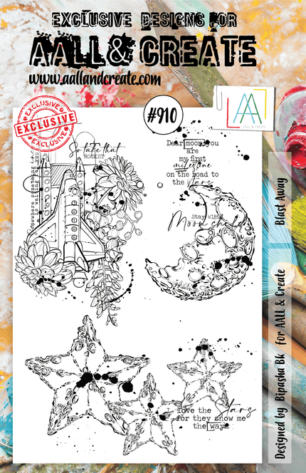 AALL and Create Stamp Set -910 - Blast Away