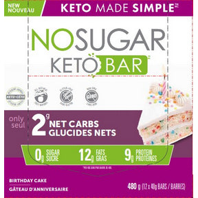 No Sugar Company - Keto Bar Birthday Cake (40g)