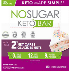 No Sugar Company - Keto Bar Birthday Cake (40g)