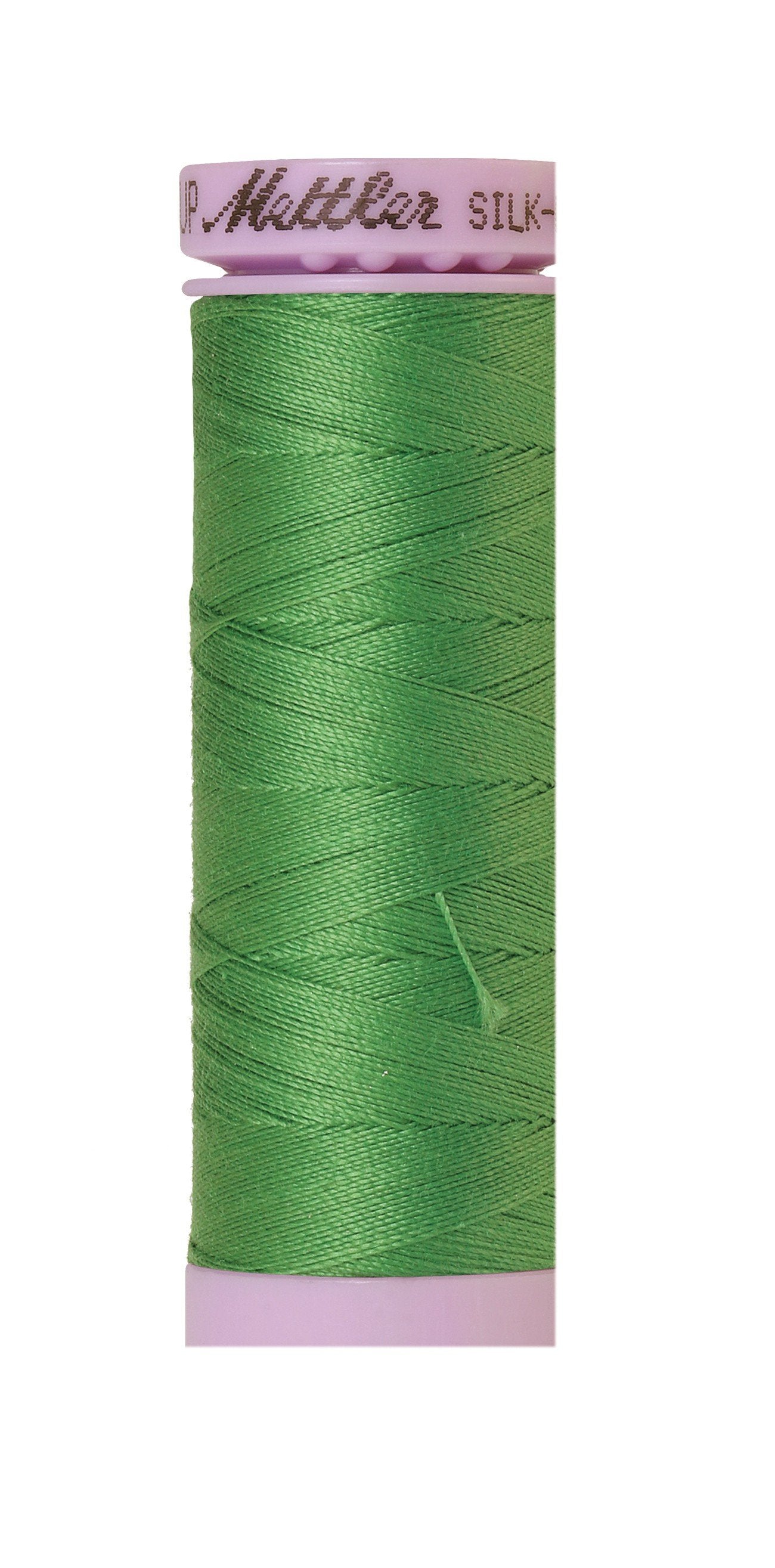 Mettler Silk-Finish 50wt Solid Cotton Thread 164yd/150M Vibrant Green