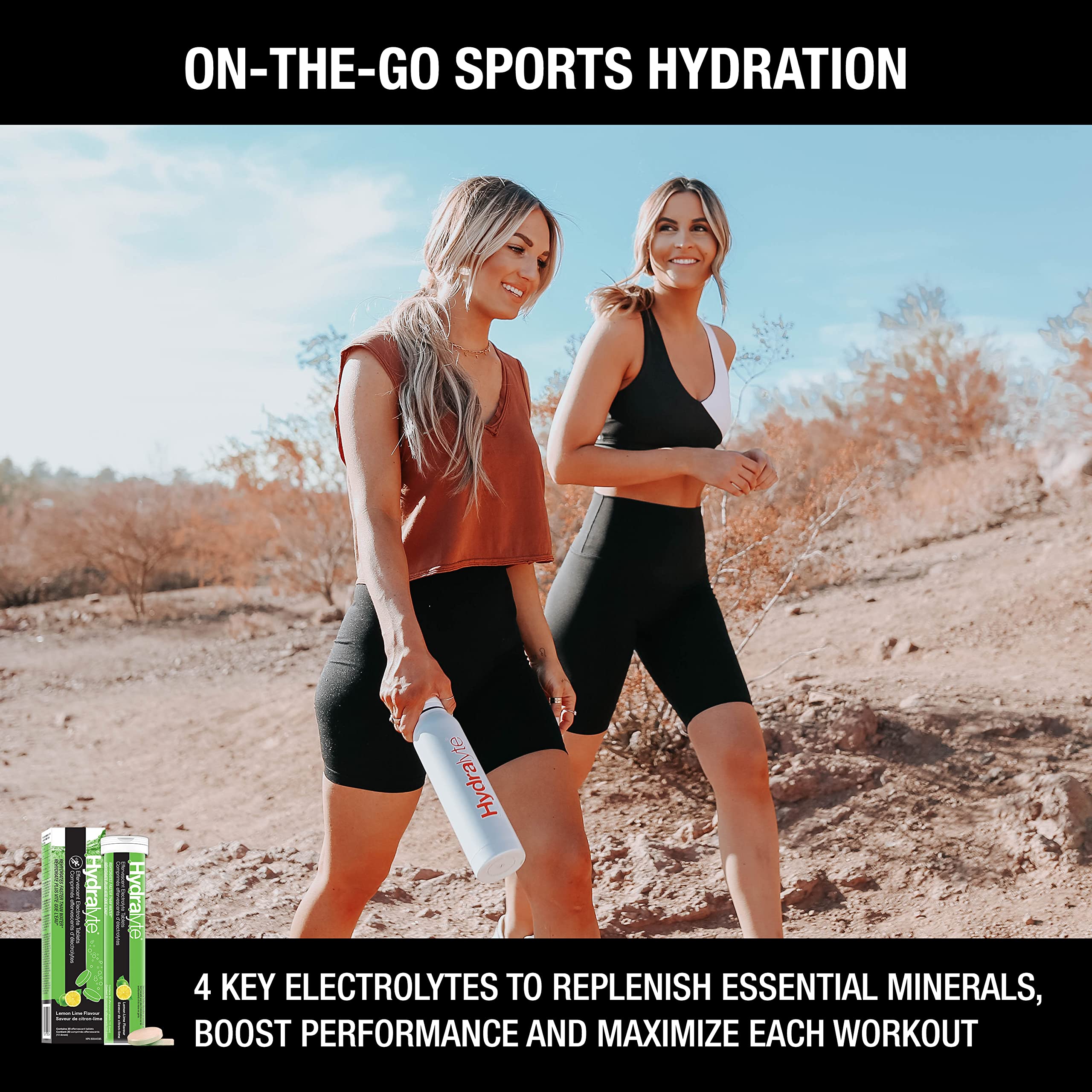 Hydralyte Electrolyte Tablets | Lemon Lime Flavored Electrolytes | Pre-Workout and Post-Workout Hydration Solution to Enhance Performance and Maximize Recovery | (2 Tablets per Serving, 40 Count) 🍁 All In One Marketplace Canada