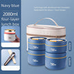 Portable Self-heating Japanese Multi Layer Thermal Insulated Lunch Box for Adult.