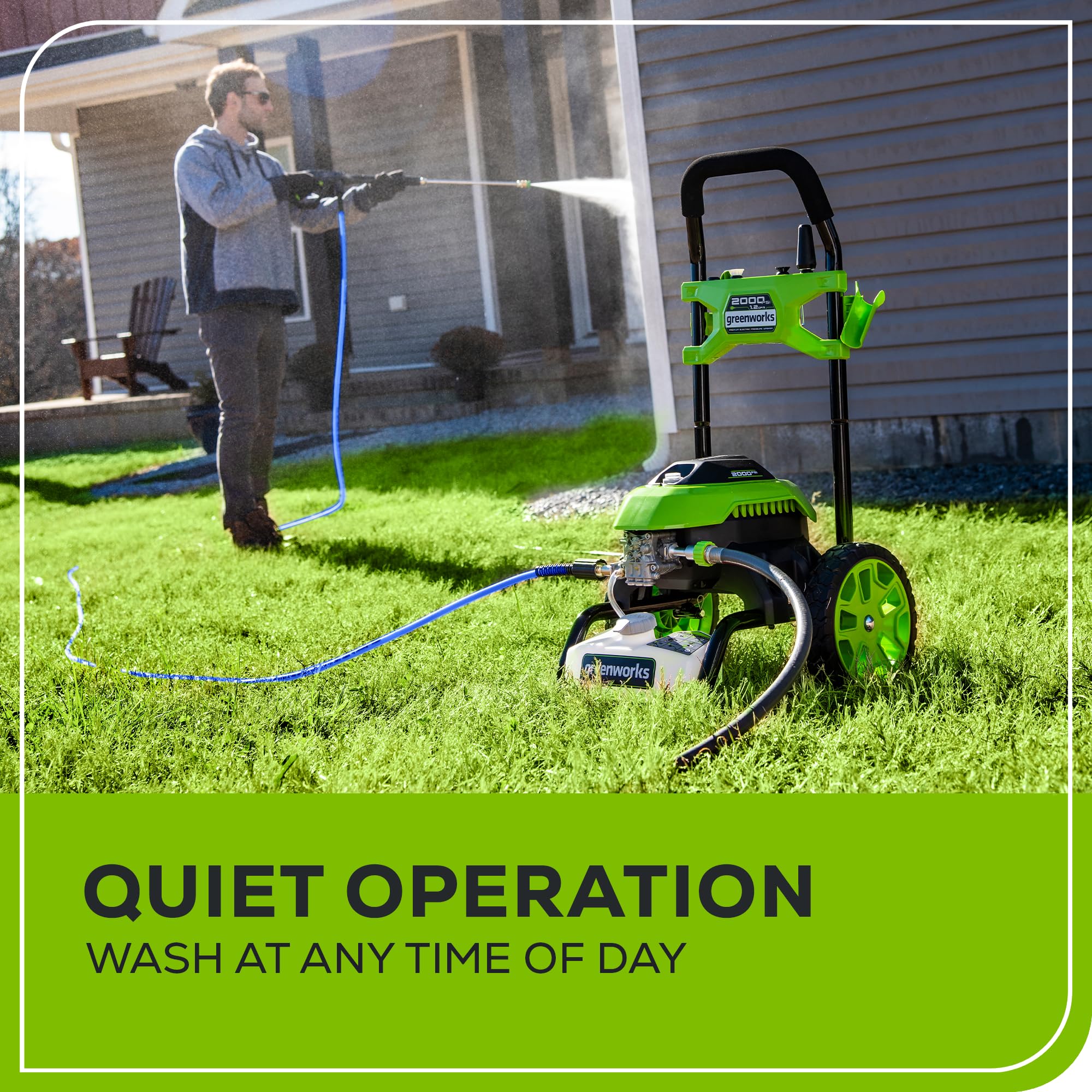 Greenworks 2000 PSI 1.2-Gallon-GPM Cold Water Electric Pressure Washer 🍁 All In One Marketplace Canada