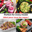 Starfrit Pull Chopper, Multi Purpose Manual Food Processor, 3 Blade System for a Faster Cut, From Large Chunks to Purée, Self-Retracting Cord, Fruits, Vegetables, Meats and Crushes Ice 🍁 All In One Marketplace Canada