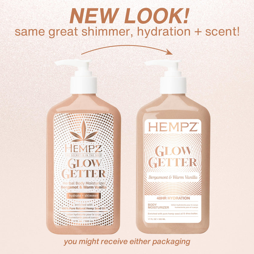 Hempz Glow Getter Body Lotion, Hydrating Moisturizer with Shimmer, 500 ml. 🍁 All In One Marketplace Canada