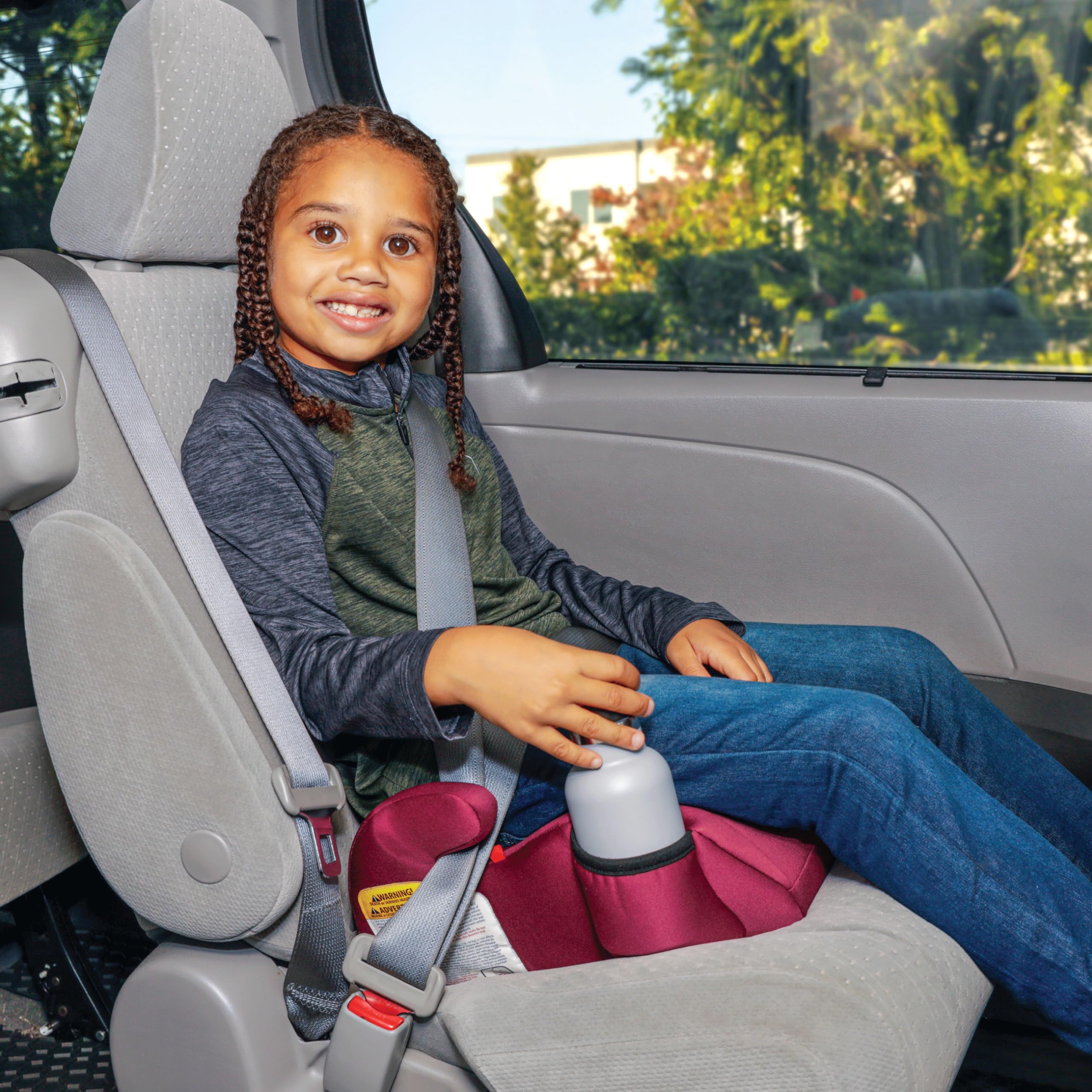 Diono Solana 2022, No Latch, Pack of 2 Backless Booster Car Seats, Lightweight, Machine Washable Covers, Cup Holders, Pink 🍁 All In One Marketplace Canada