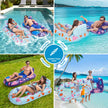 PuppyuWill 2 Pack Pool Floaties for Adults, Inflatable Pool Lounger Float Heavy Duty with Cup Holder, Backrest & Footrest Pool Lounge Float Extra Large Pool Rafts for Adults Beach Lake Party 🍁 All In One Marketplace Canada