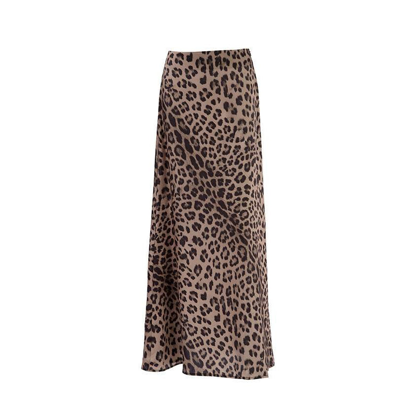 Leopard Long Skirt Fashion Mermaid Skirt Womens Clothing