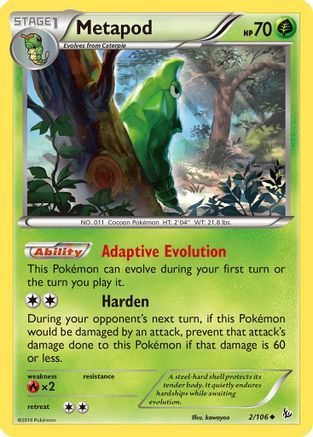 Metapod 2/106 - XY  Flashfire