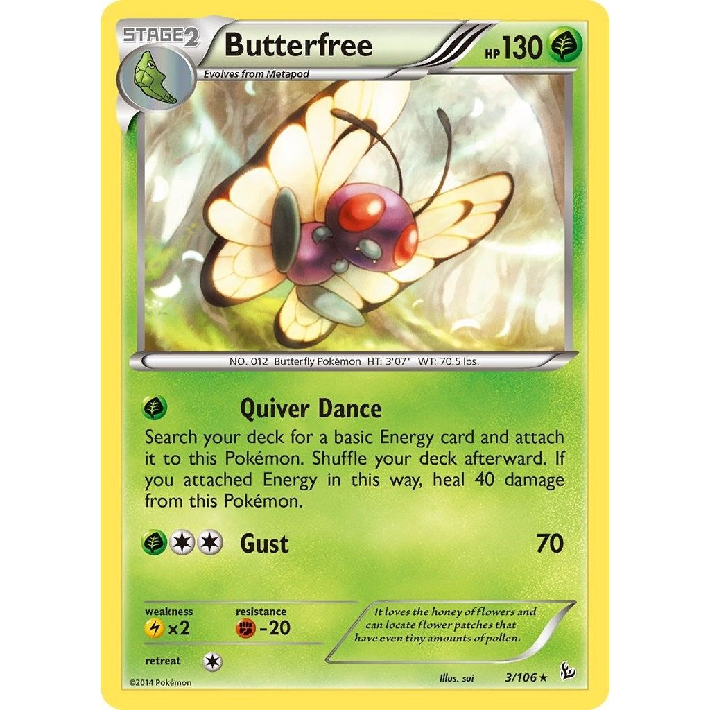 Butterfree (3/106) (FLF)