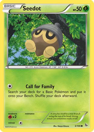 Seedot 5/106 - XY  Flashfire Reverse Holofoil