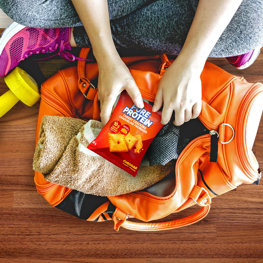 Pure Protein Cheesy Crackers, Cheddar, High Protein Snack, 10G Protein, Pack of 8 🍁 All In One Marketplace Canada