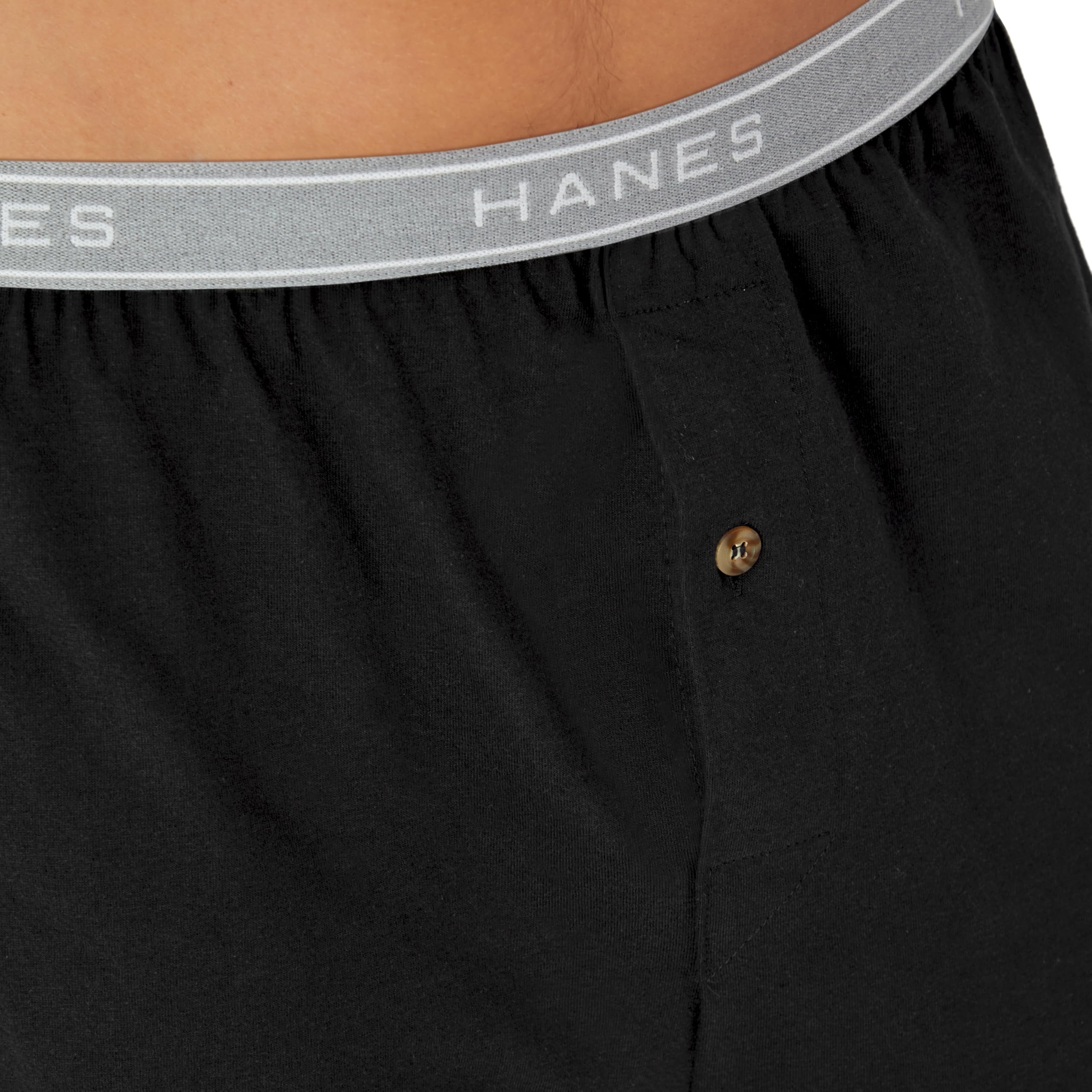 Hanes Men's 5-Pack Exposed Waistband Knit Boxers, Assorted, Medium/32-34 🍁 All In One Marketplace Canada
