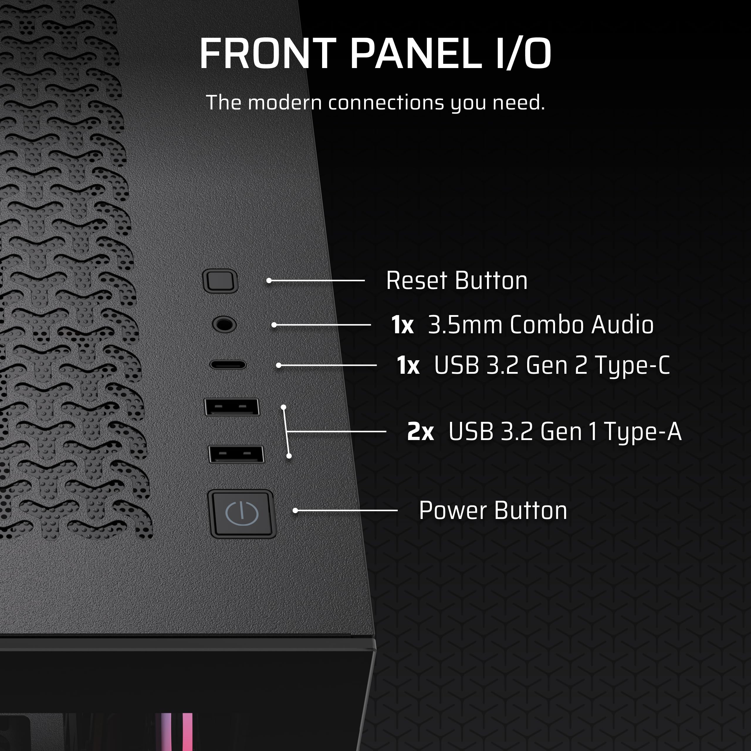 CORSAIR 3500X RS-R ARGB Mid-Tower PC Case – 3X Pre-Installed RS120-R ARGB Fans, GPU Anti-Sag Arm, Fits up to 10x 120mm Fans, Reverse Connection Motherboard Compatible – Black 🍁 All In One Marketplace Canada