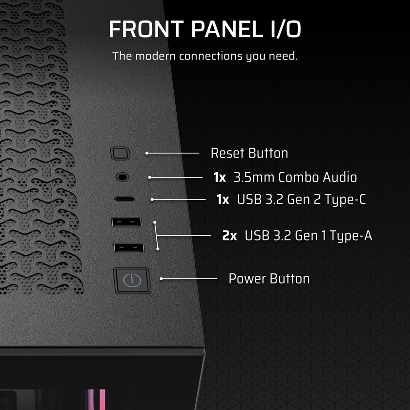 CORSAIR 3500X RS-R ARGB Mid-Tower PC Case – 3X Pre-Installed RS120-R ARGB Fans, GPU Anti-Sag Arm, Fits up to 10x 120mm Fans, Reverse Connection Motherboard Compatible – Black 🍁 All In One Marketplace Canada