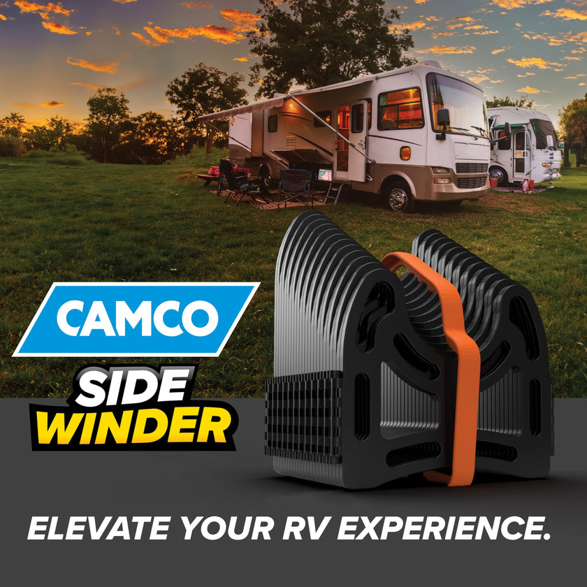 Camco Sidewinder 15-Ft RV Sewer Hose Support - Features Flexible Telescoping Design for Avoiding Obstacles & Deep Cradles Secure RV Sewer Hose - Out-of-The-Box Ready & Folds for RV Storage (43041) 🍁 All In One Marketplace Canada