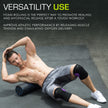 ProsourceFit High Density Foam Rollers 18 - inches long, Firm Full Body Athletic Massage Tool for Back Stretching, Yoga, Pilates, Post Workout Muscle Recuperation, Black/Blue 🍁 All In One Marketplace Canada