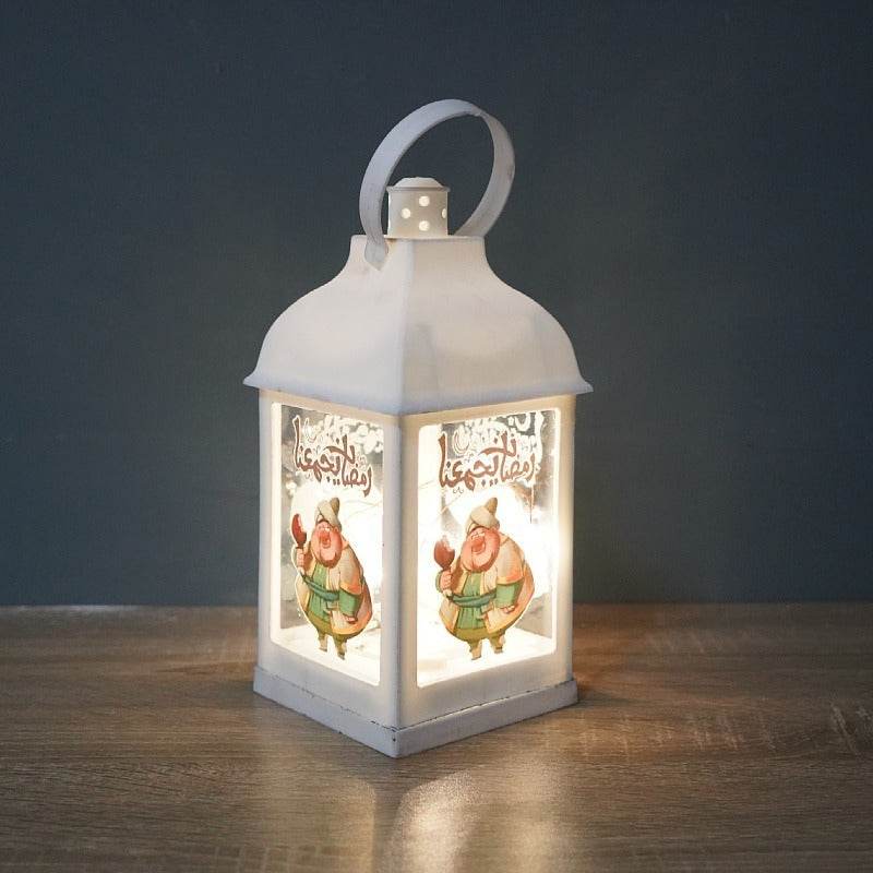 Wind Lantern Plastic Decoration For Eid Mubarak Ornament
