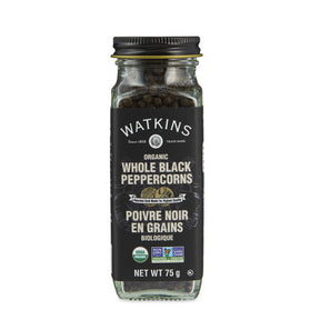 Watkins - Organic Whole Black Peppercorn (75g)