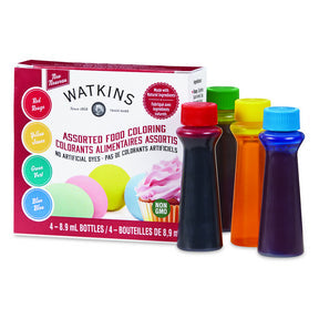 Watkins - All Natural Assorted Food Colouring (4pk)