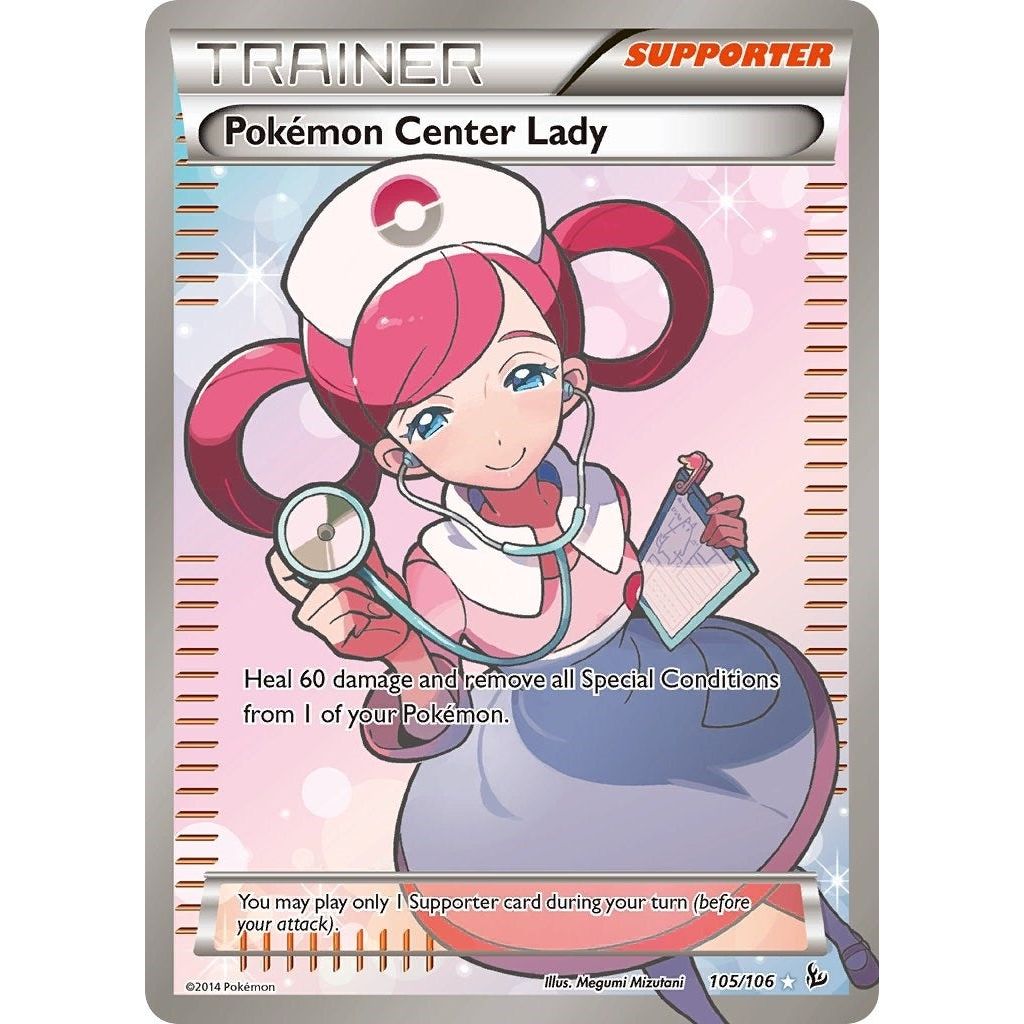 Pokemon Center Lady (105 Full Art) (105/106) (FLF)