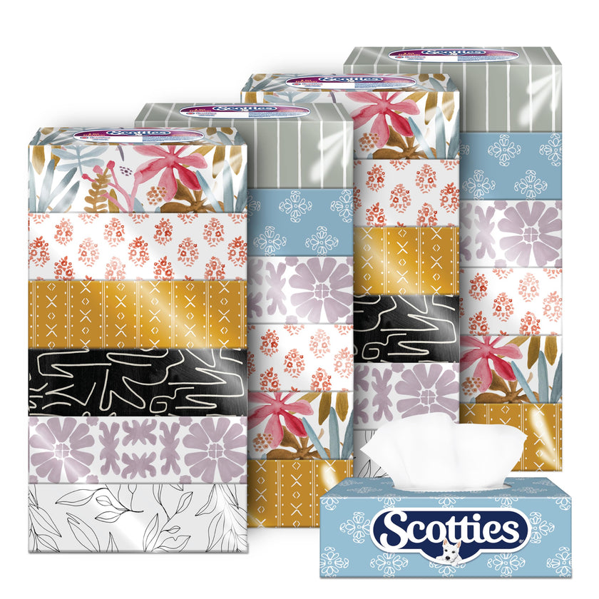 Scotties Original Everyday Care Facial Tissue, Hypoallergenic and Dermatologist Tested, 24 Boxes, 126 Tissues per Box 🍁 All In One Marketplace Canada