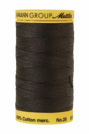 Mettler Silk-Finish 28wt Solid Cotton Thread 275YD Black