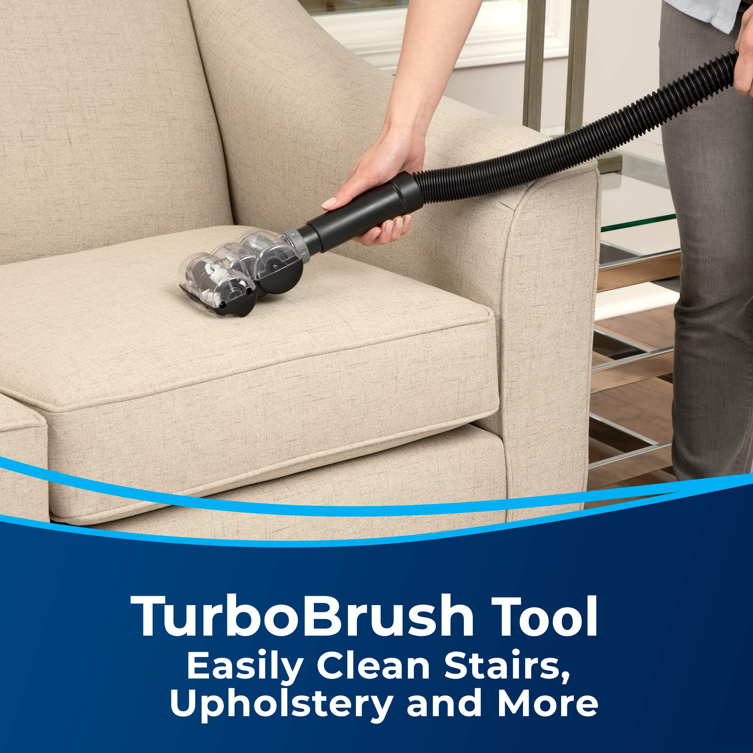 BISSELL AeroSwift Turbo Compact Upright Vacuum Cleaner, Cyclonic Dirt Separation, Built-in Lifetime Filter, TurboBrush Tool, Extension Wand, Bottom-Empty Tank, Lightweight Design, 1808B 🍁 All In One Marketplace Canada