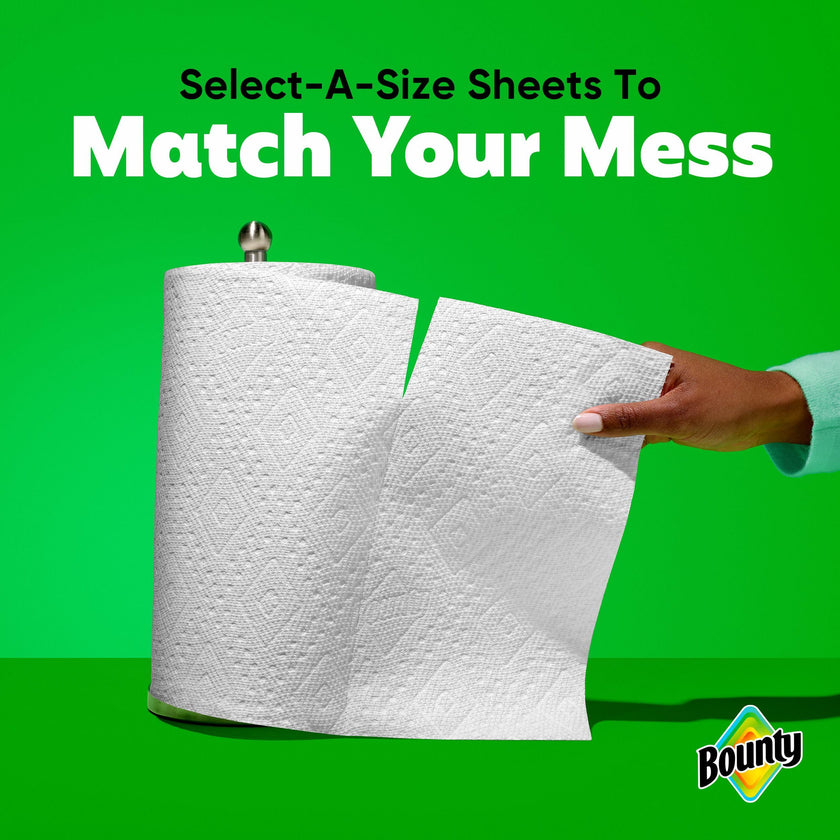Bounty Paper Towels Select-A-Size White, 8 Double Plus Rolls = 20 Regular Rolls 🍁 All In One Marketplace Canada