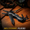 RoverTac Pocket Knife, 15-in-1 Multitool with Pliers, Bottle & Can Opener, 9 Screwdriver Bits, Locking Mechanism & Nylon Sheath - EDC Multi Tool for Camping, Hiking & DIY, Gift for Men & Dad 🍁 All In One Marketplace Canada
