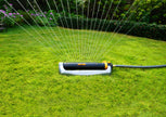 Melnor 65154AMZ XT Turbo Oscillating Sprinkler, Metal Base, 4,500 sq. ft., Quick Connect Bundle, 3-Way Adjustable, Black, Yellow 🍁 All In One Marketplace Canada