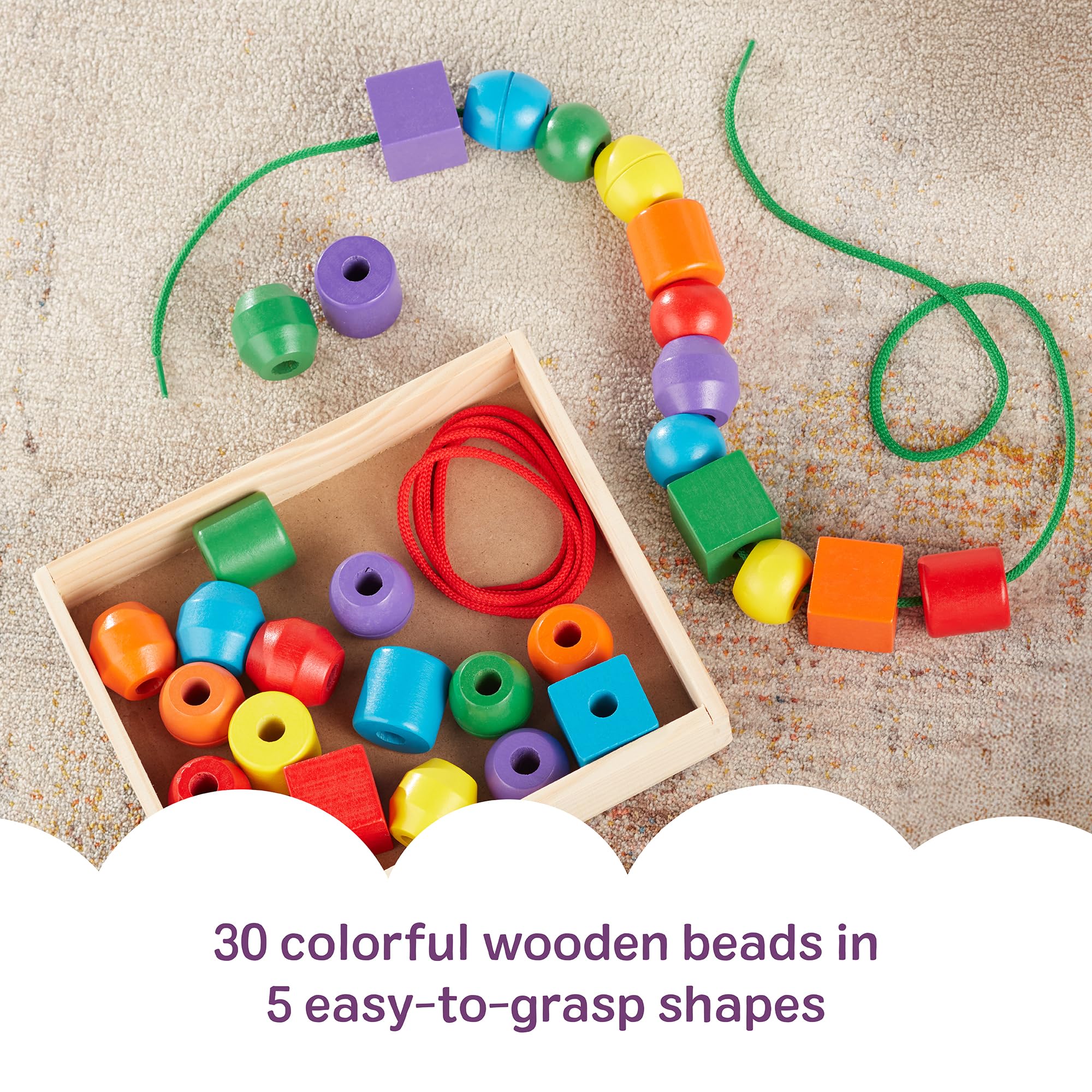 Melissa & Doug Primary Lacing Beads 33-Piece Montessori Toy Set 🍁 All In One Marketplace Canada
