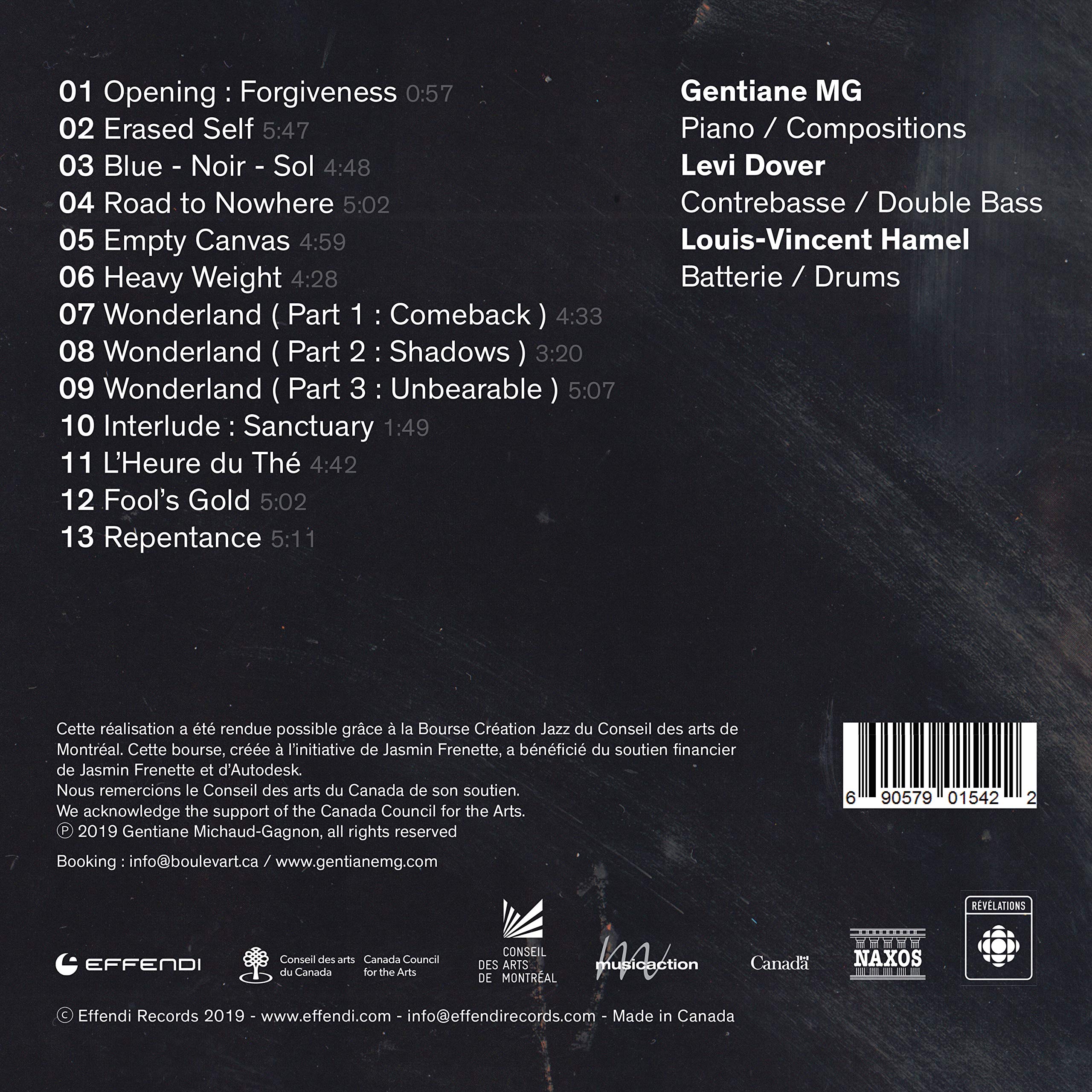 Gentiane MG Trio / Wonderland - CD