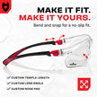 NoCry Clear Safety Glasses for Men and Women with Anti-Fog and Scratch Resistant Wrap Around Lenses, Adjustable Temples and Nose Pads — ANSI Z87 Certified Protective Eyewear with 100% UV Shielding 🍁 All In One Marketplace Canada